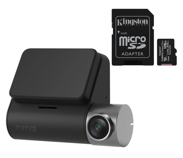 70mai Dash Cam Pro Plus A500S + karta 128GB 2.7K/140/WiFi/GPS - 1362211 - zdjęcie